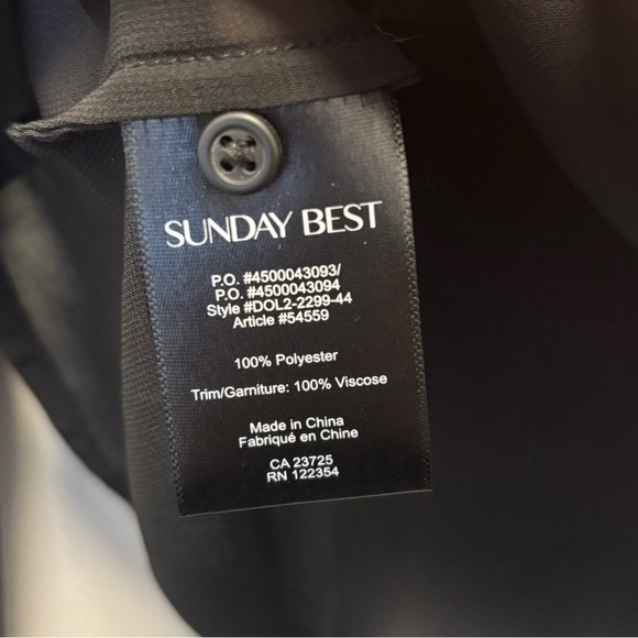 Sunday Best Aritzia black sheer crop with open back slit. - Picture 4 of 7